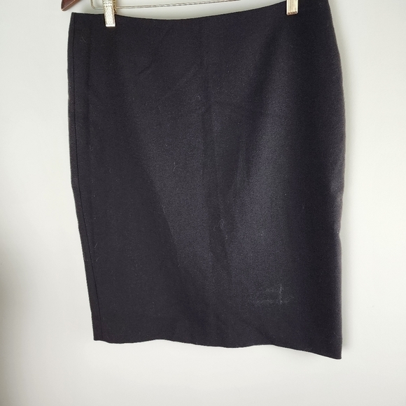 Talbots Womens Midi Pencil Wool Lined Skirt Size 10 Black - Picture 2 of 6